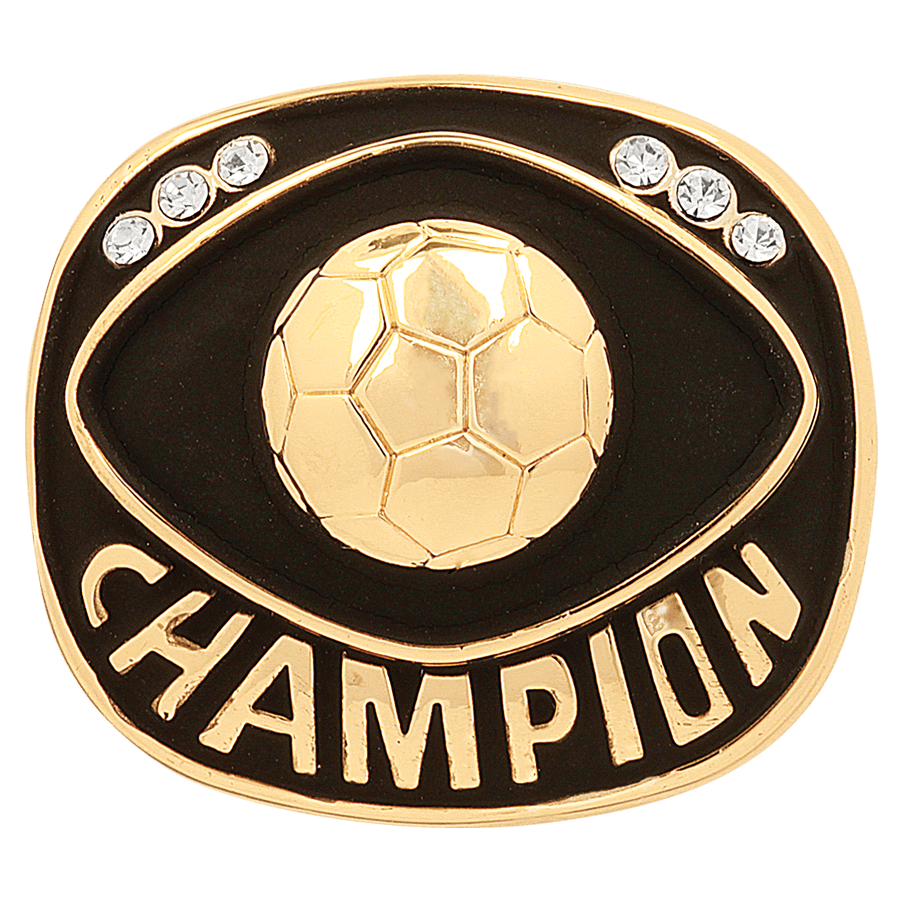 Soccer Champion Ring Insert (Price includes ring ordered by size)