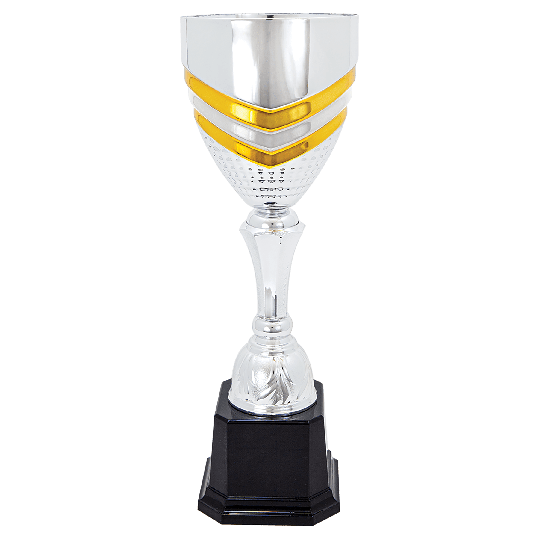 Silver/Gold Metal Cup-13 1/4"
