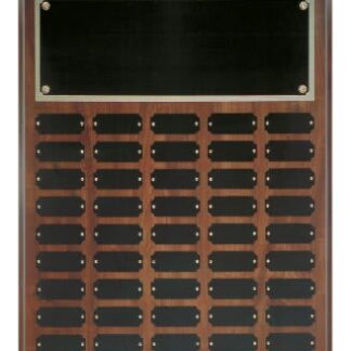 Cherry Finish Perpetual Plaque with 45 Plates