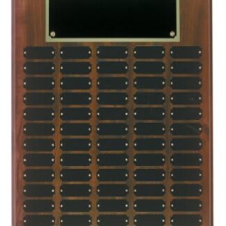 Cherry Finish Perpetual Plaque with 60 Plates