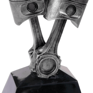 Antique Silver Piston Resin-7"