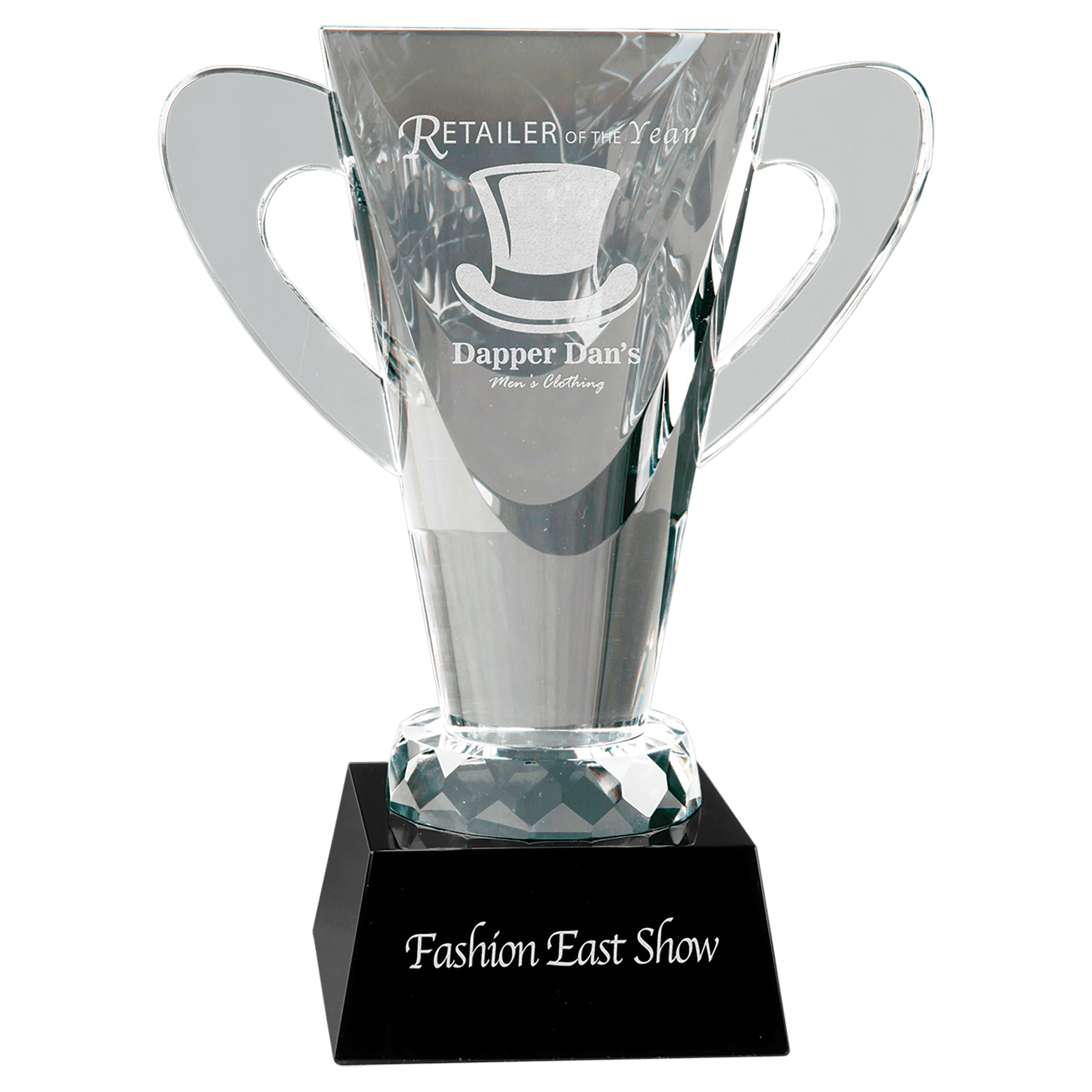 Crystal Cup on Black Pedestal Base