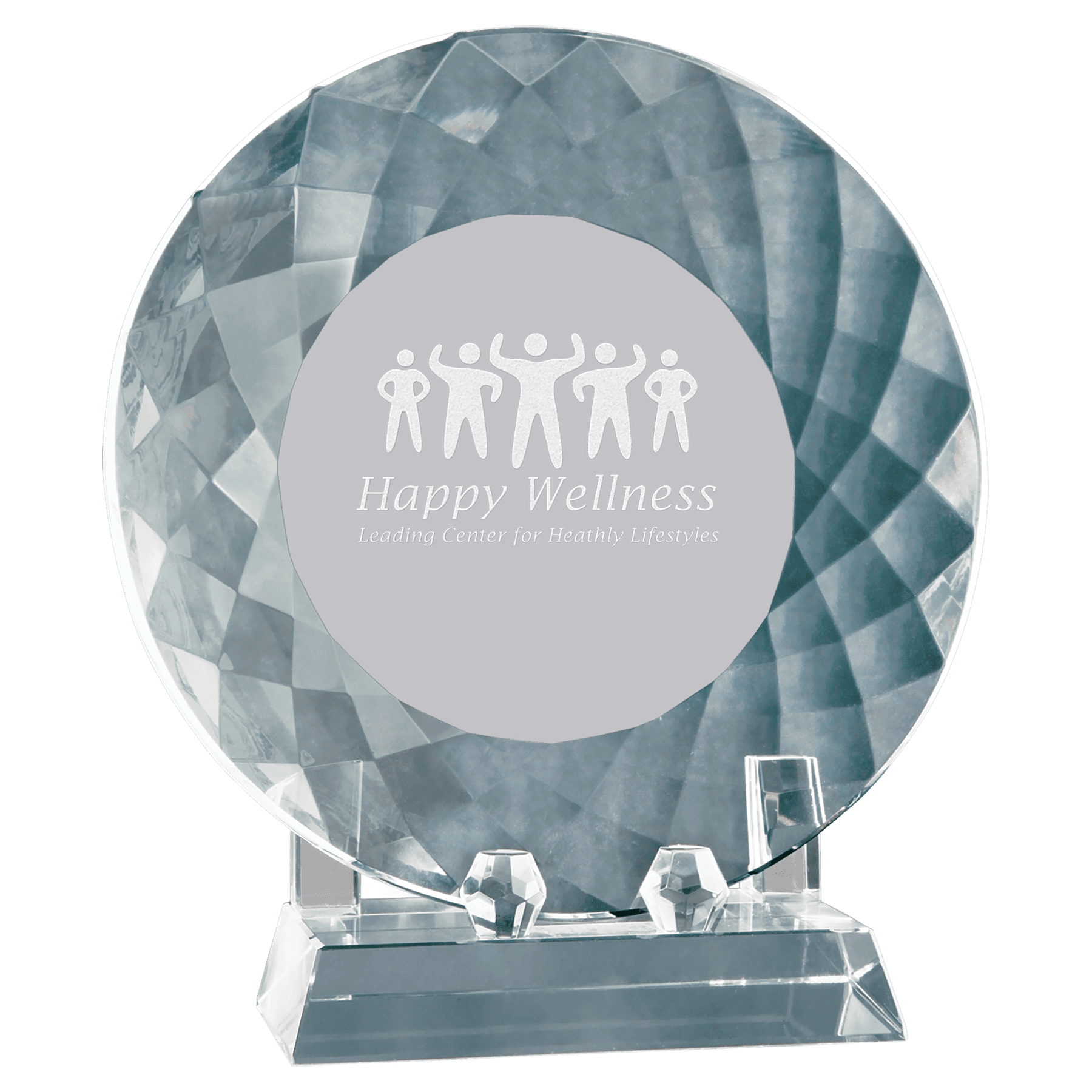 Medium Crystal Plate with Base