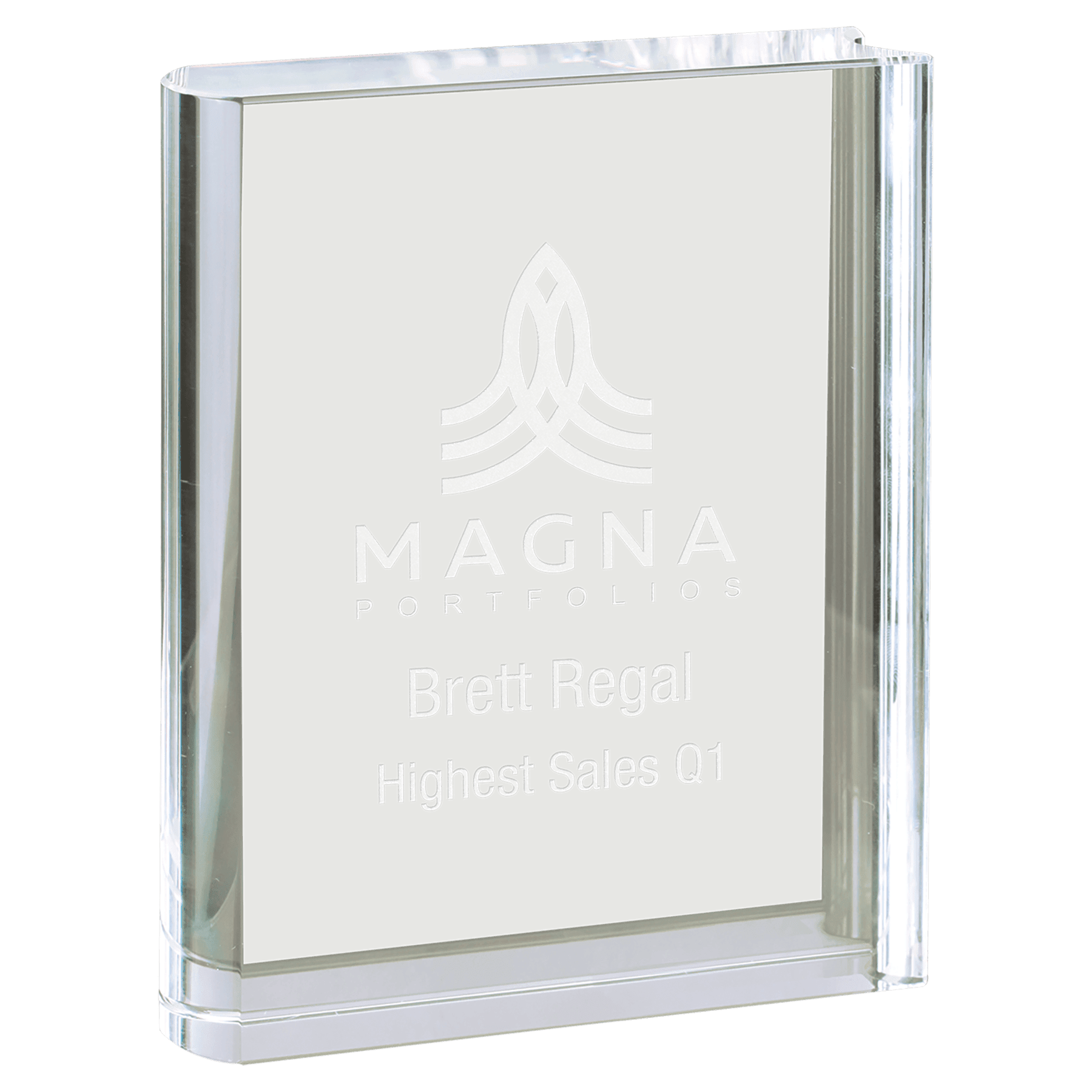 Medium Clear Crystal Book