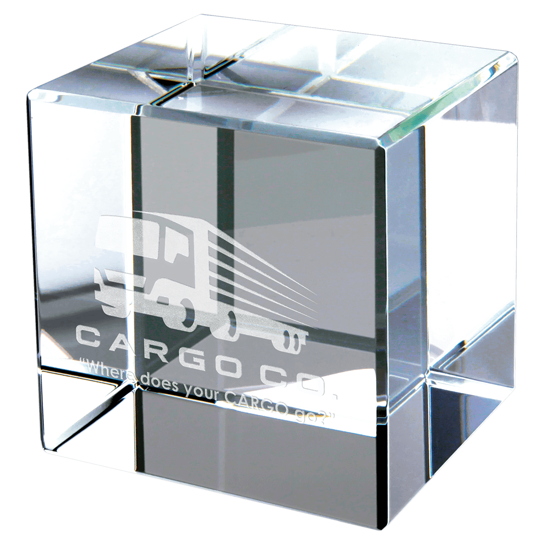 3" x 3" Crystal Cube