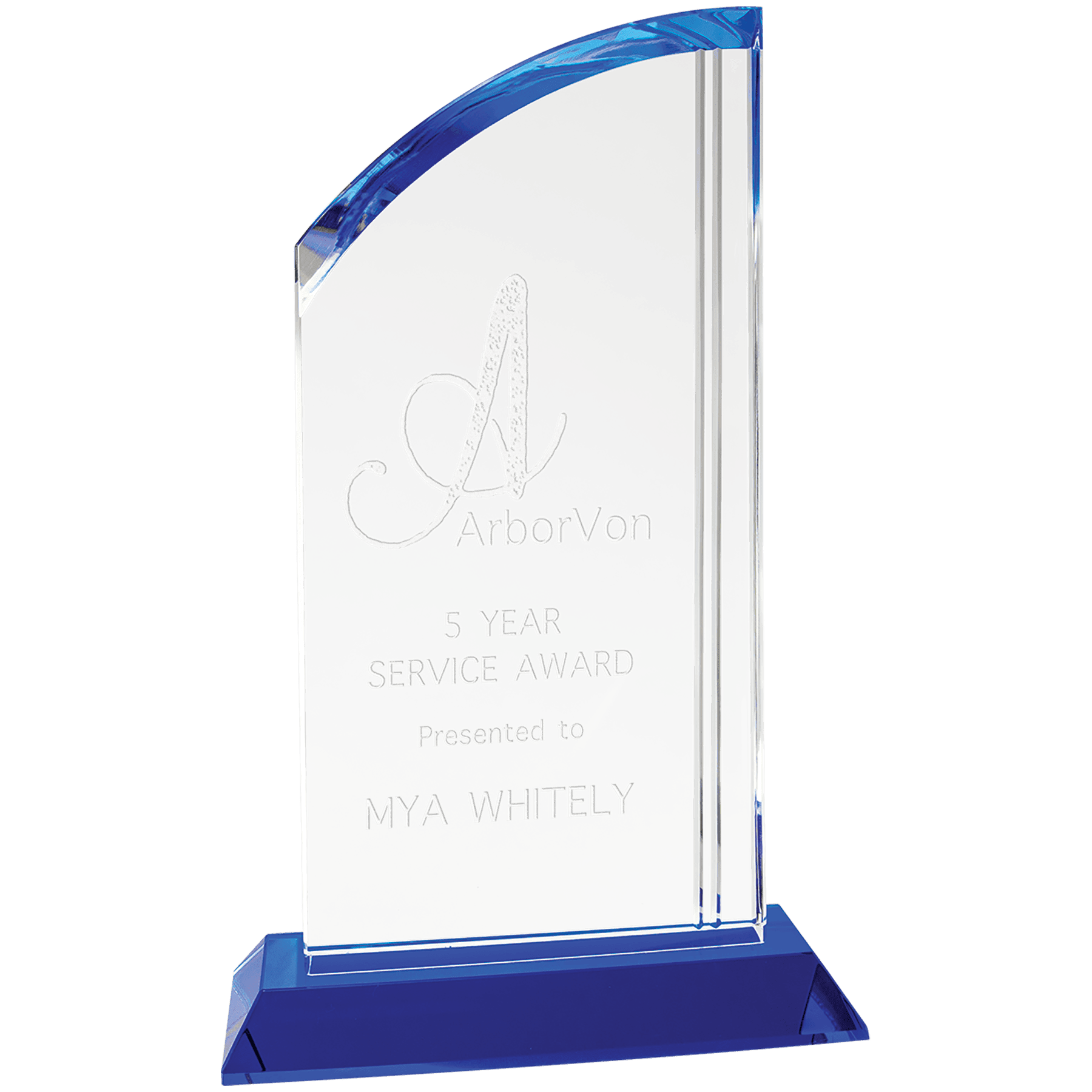 Large Crystal Arch with Blue Base