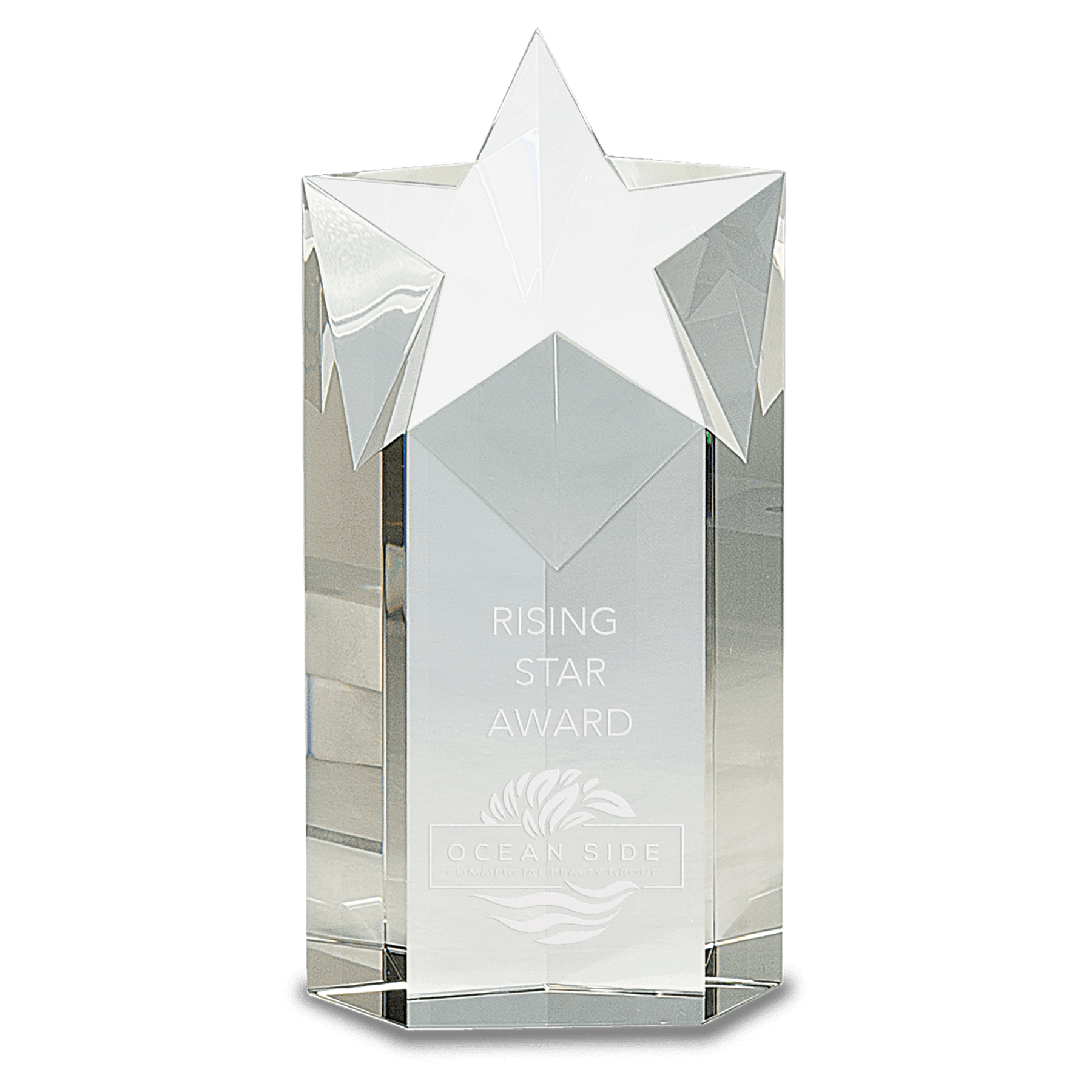 8" Crystal Star Column