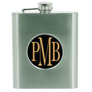 6 oz. Stainless Steel Flask with 2" Insert Area