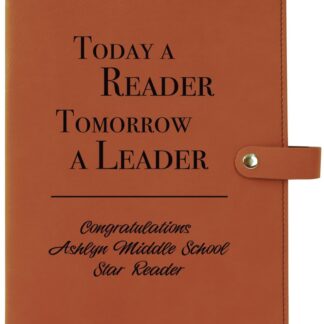 Rawhide Leatherette Book Cover with Snap Closure