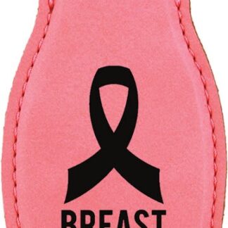 Pink Leatherette Magnetic Bottle Opener