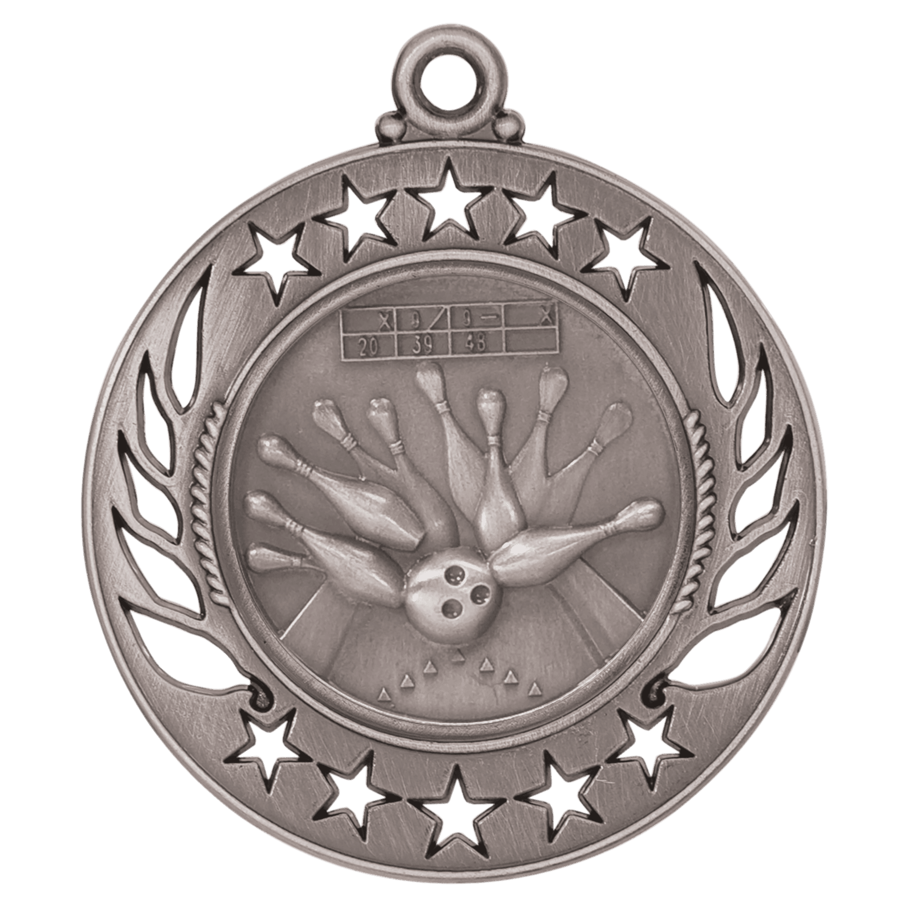 Bowling Galaxy Medal-Silver