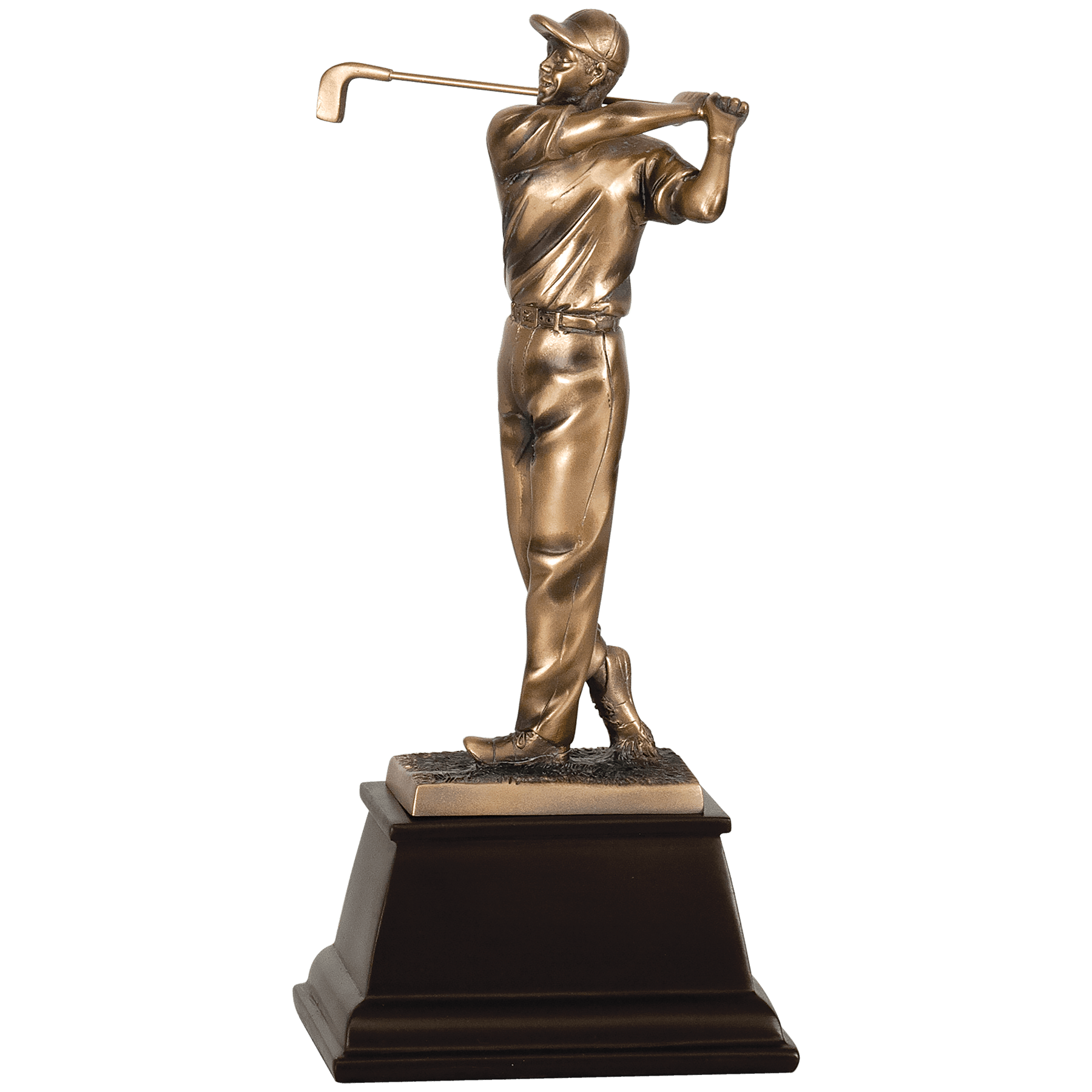 Male Bronze Golf Resin-13"