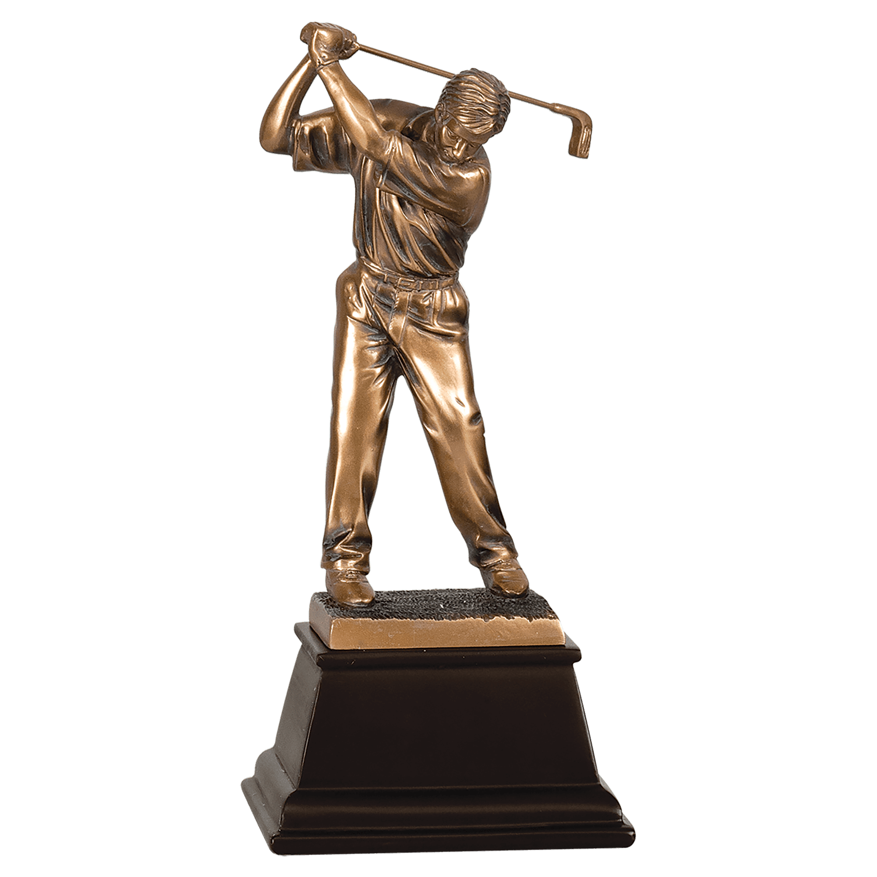 Male Bronze Golf Resin-13 1/4"