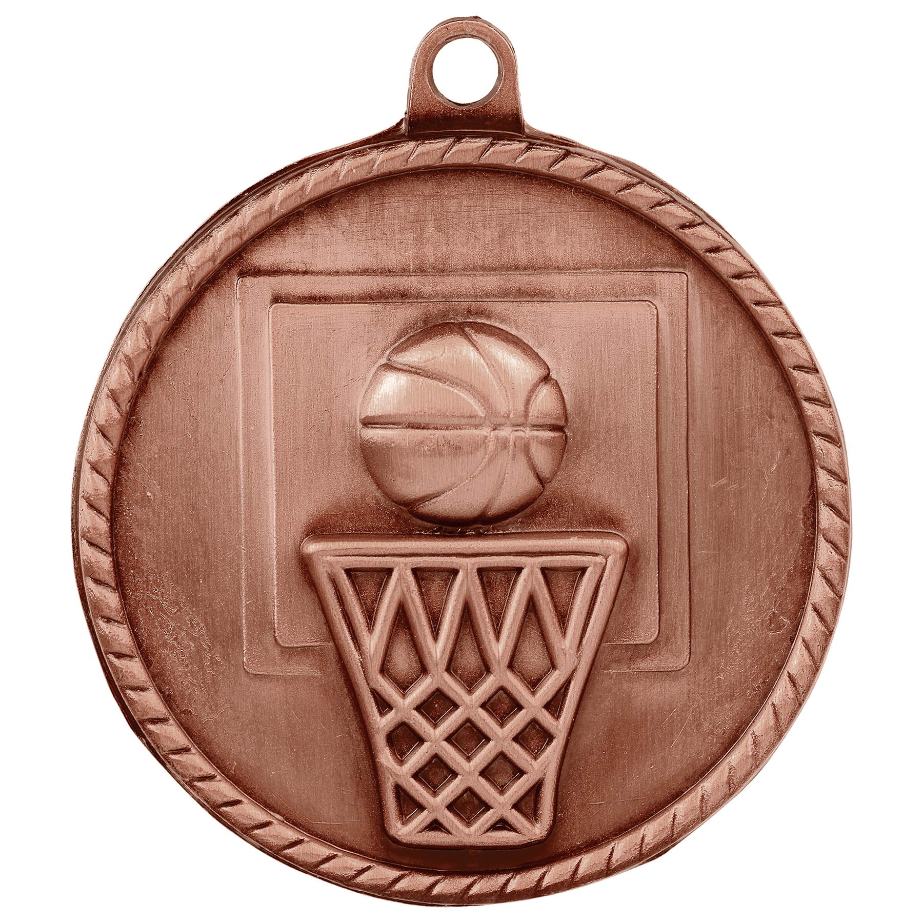 Basketball High Relief Medal-Bronze