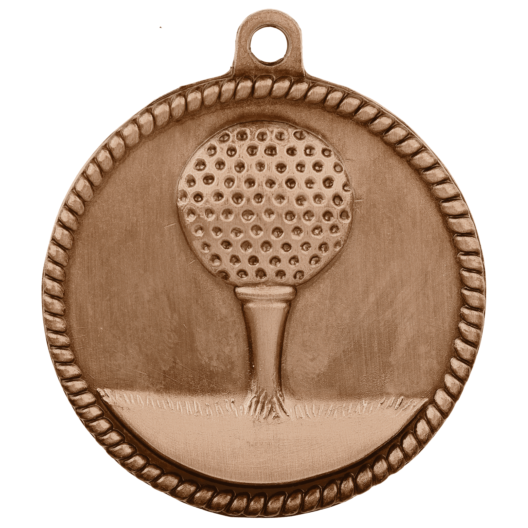 Golf High Relief Medal-Bronze