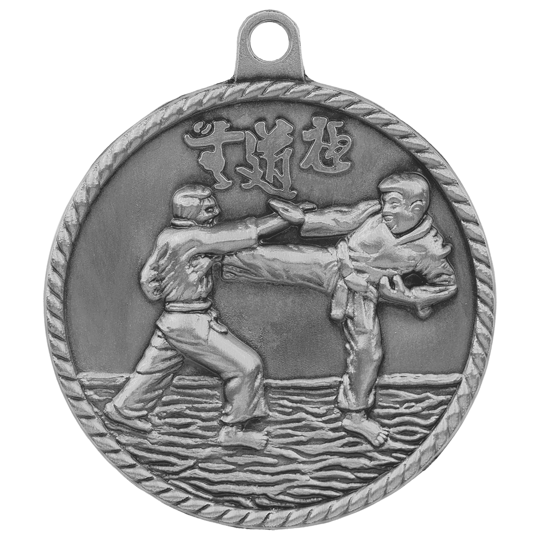Martial Arts High Relief Medal-Silver