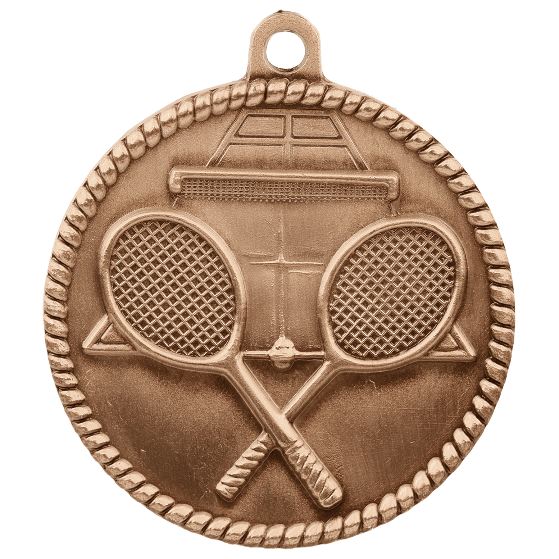Tennis High Relief Medal-Bronze