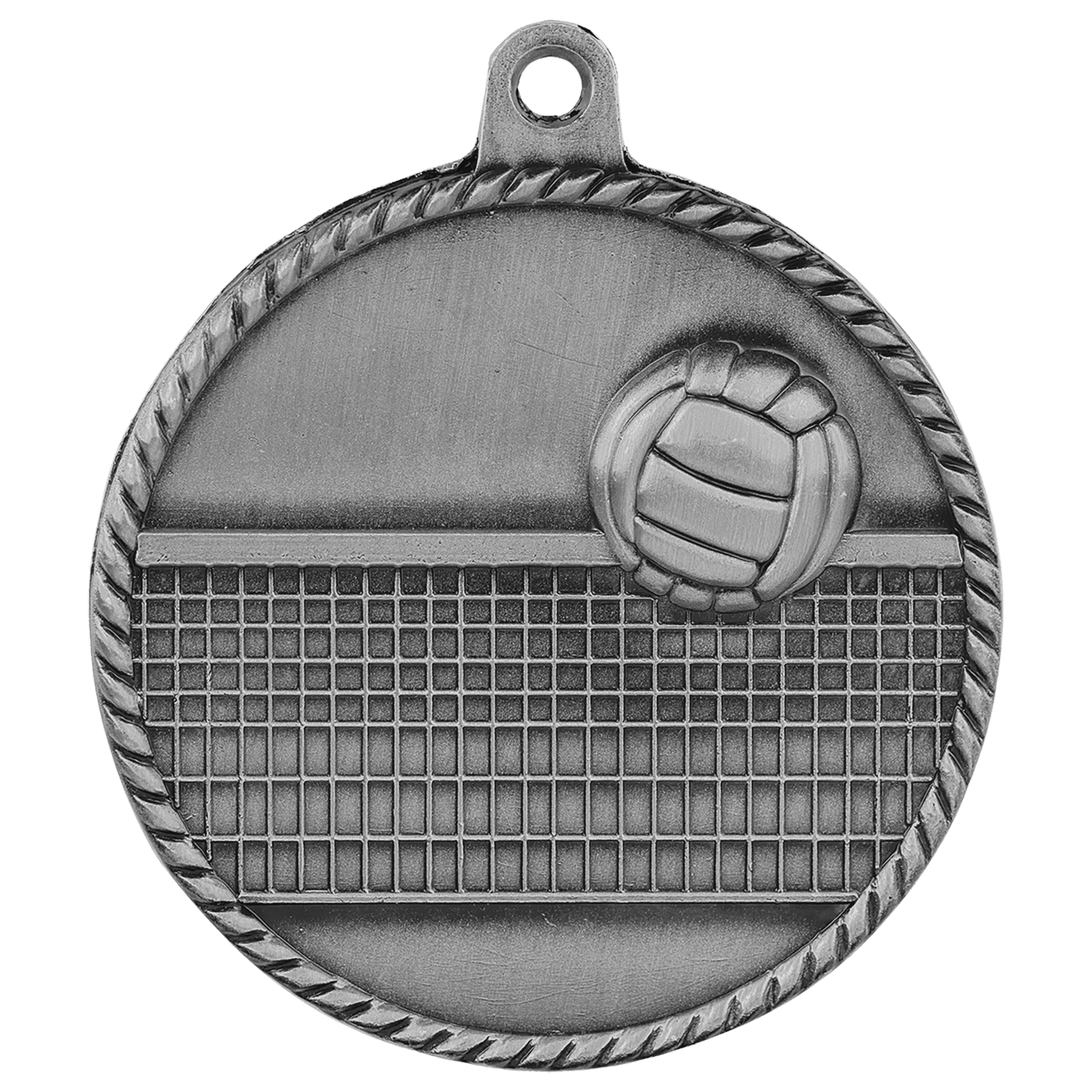 Volleyball High Relief Medal-Silver