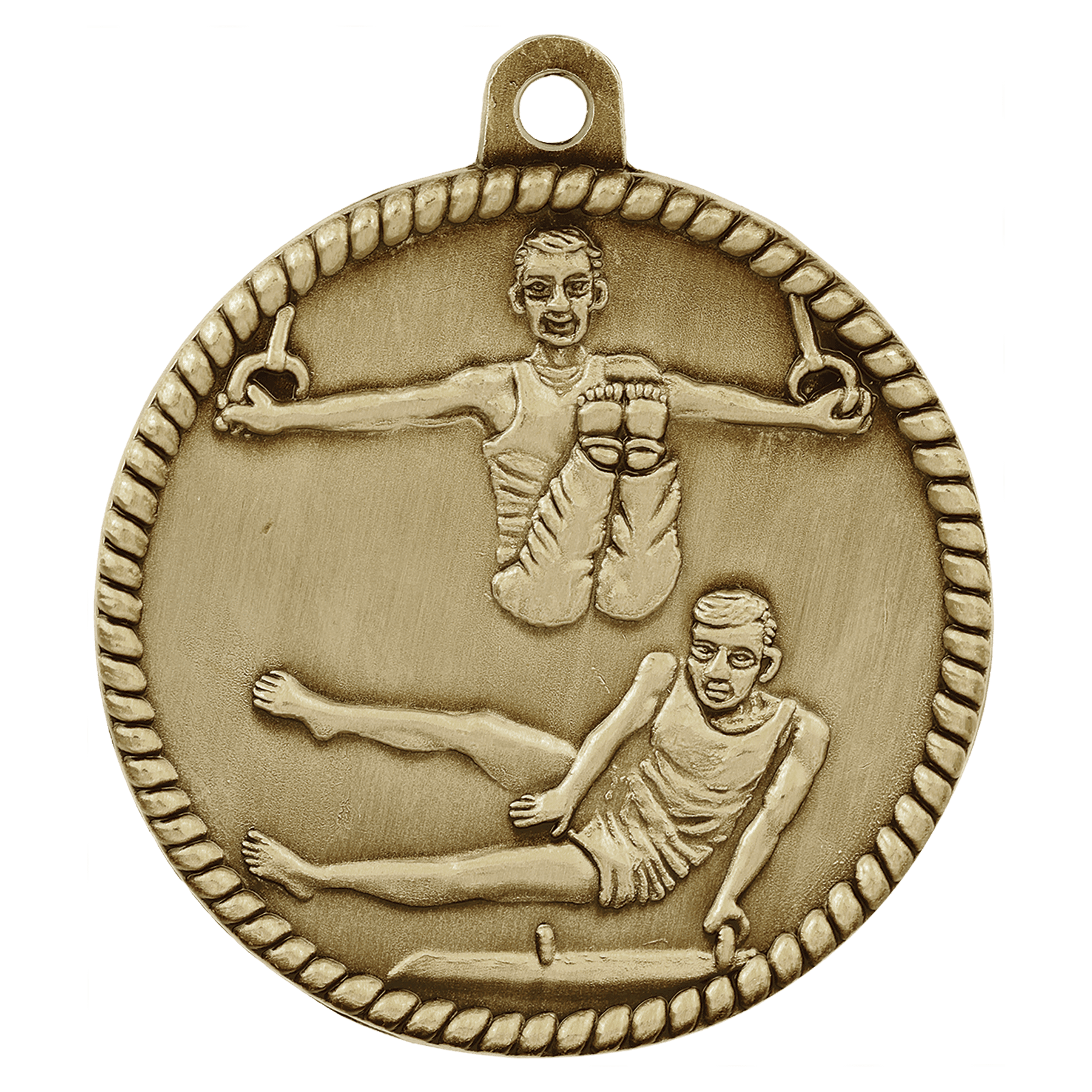 Male Gymnastics High Relief Medal-Gold
