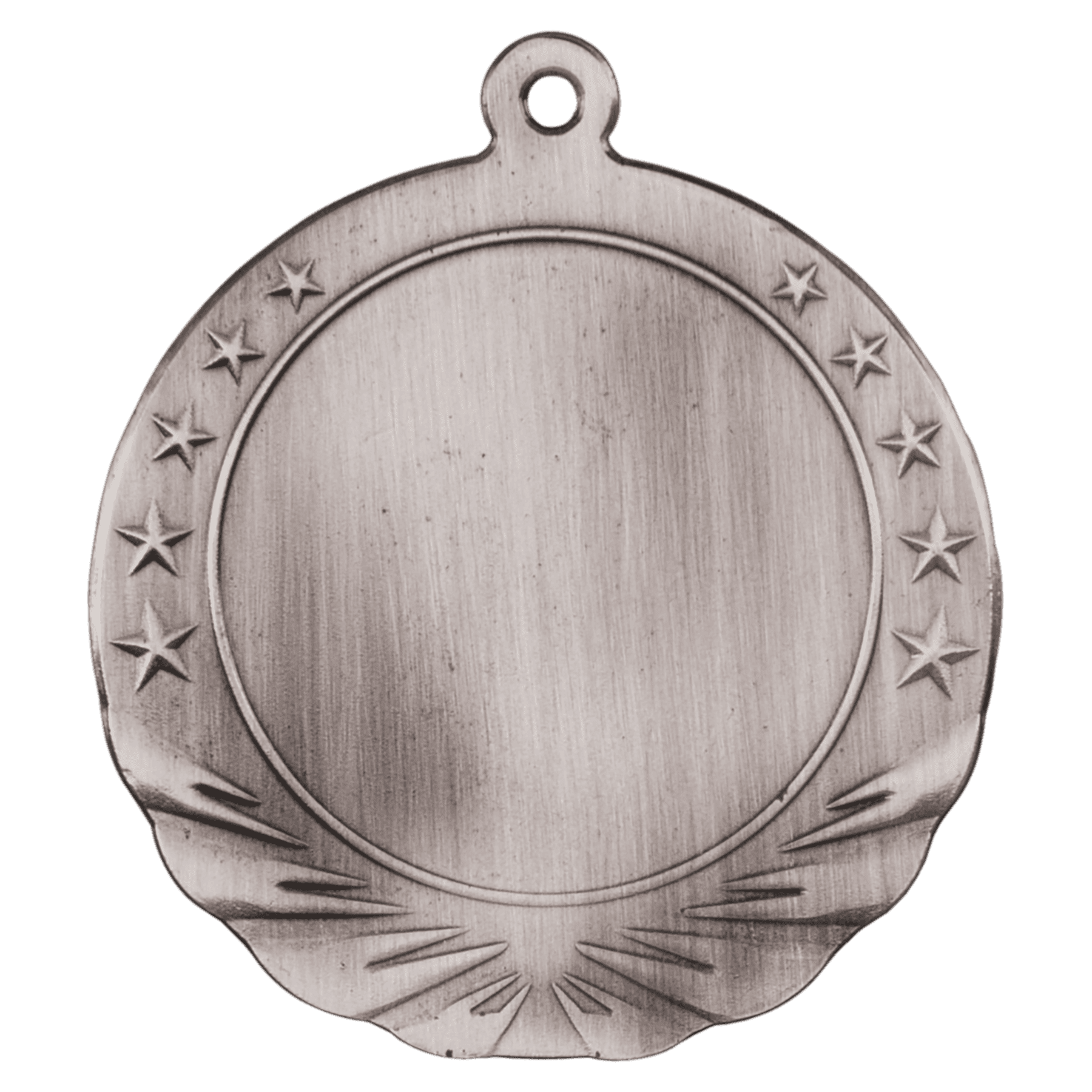 2" Insert Holder Medal-Antique Silver (Insert Not Included)