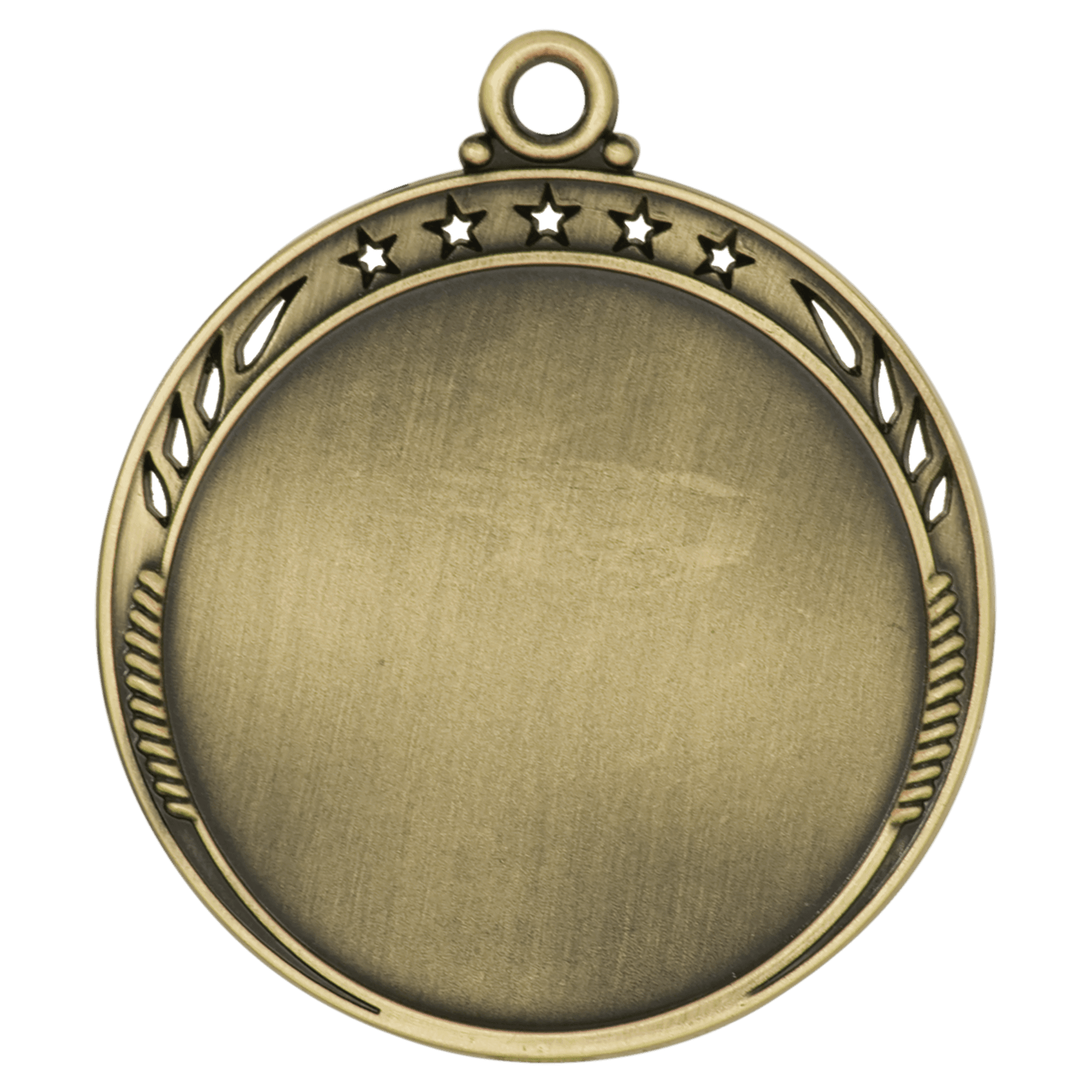 Galaxy 2" Insert Holder Medal-Antique Gold (Insert Not Included)