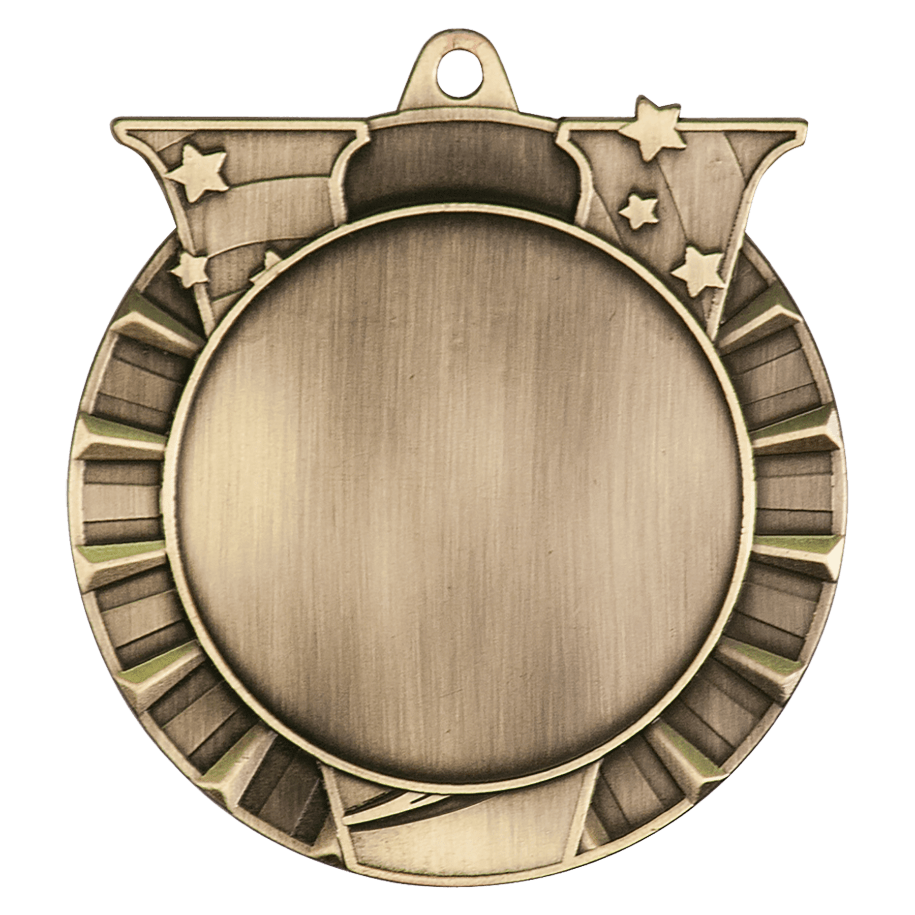 Victory 2" Insert Holder Medal-Antique Gold (Insert Not Included)