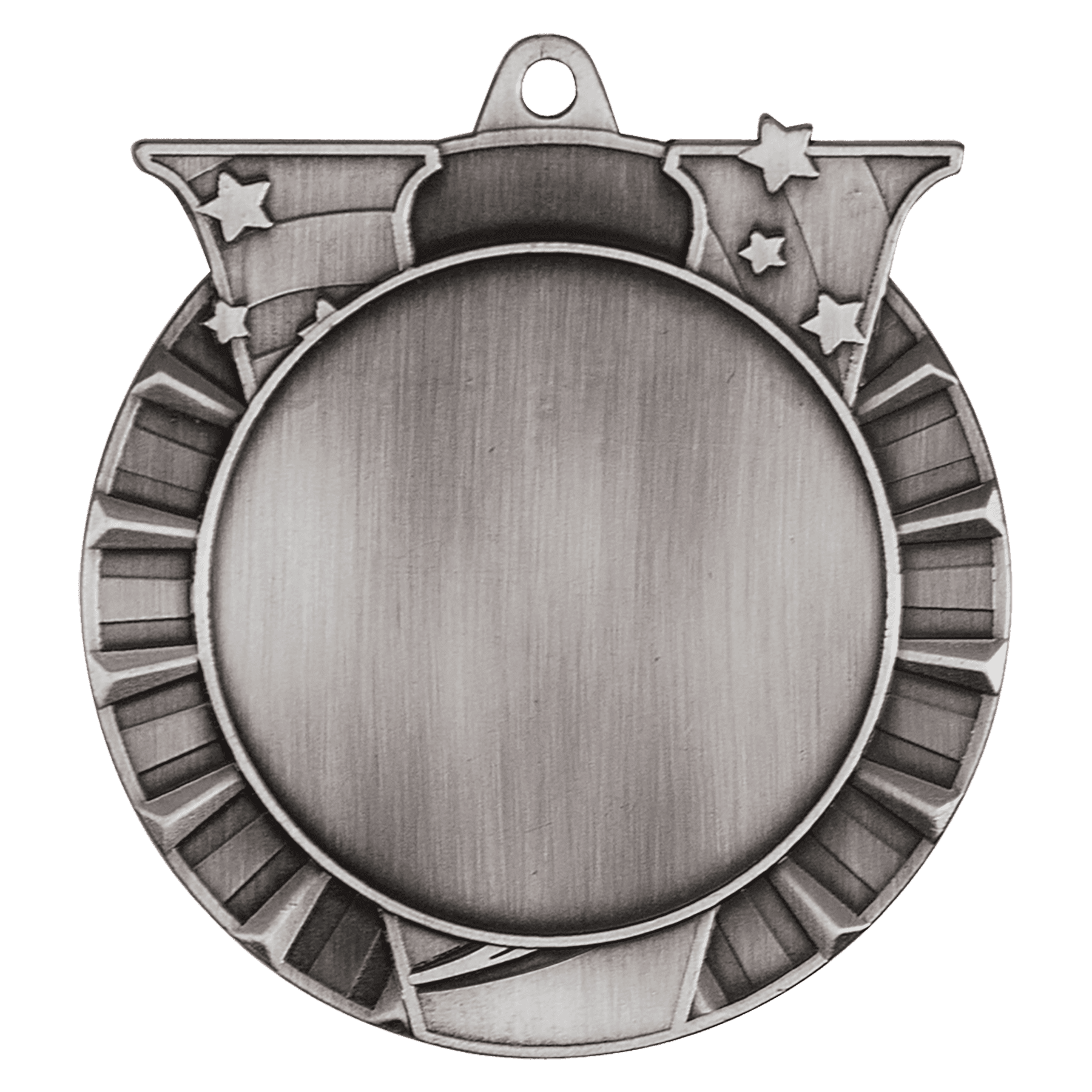 Victory 2" Insert Holder Medal-Antique Silver (Insert Not Included)