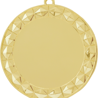 Diamond 2" Insert Holder Medal-Bright Gold  (Insert Not Included)