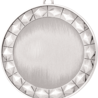 Diamond 2" Insert Holder Medal-Bright Silver (Insert Not Included)