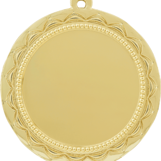 Sun 2" Insert Holder Medal-Bright Gold  (Insert Not Included)