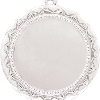 Sun 2" Insert Holder Medal-Bright Silver (Insert Not Included)