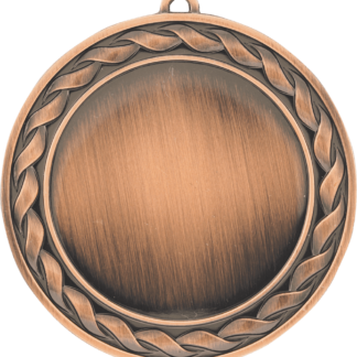 Weave 2" Insert Holder Medal-Antique Bronze (Insert Not Included)