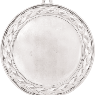 Weave 2" Insert Holder Medal-Bright Silver (Insert Not Included)