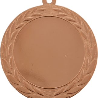 Wreath 2" Insert Holder Medal-Bright Bronze (Insert Not Included)
