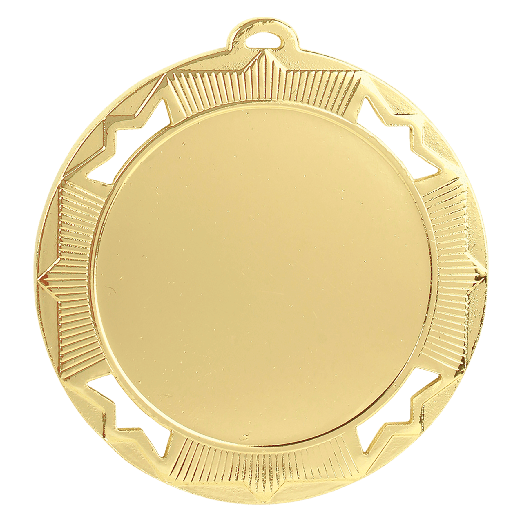 Crown 2" Insert Holder Medal-Bright Gold