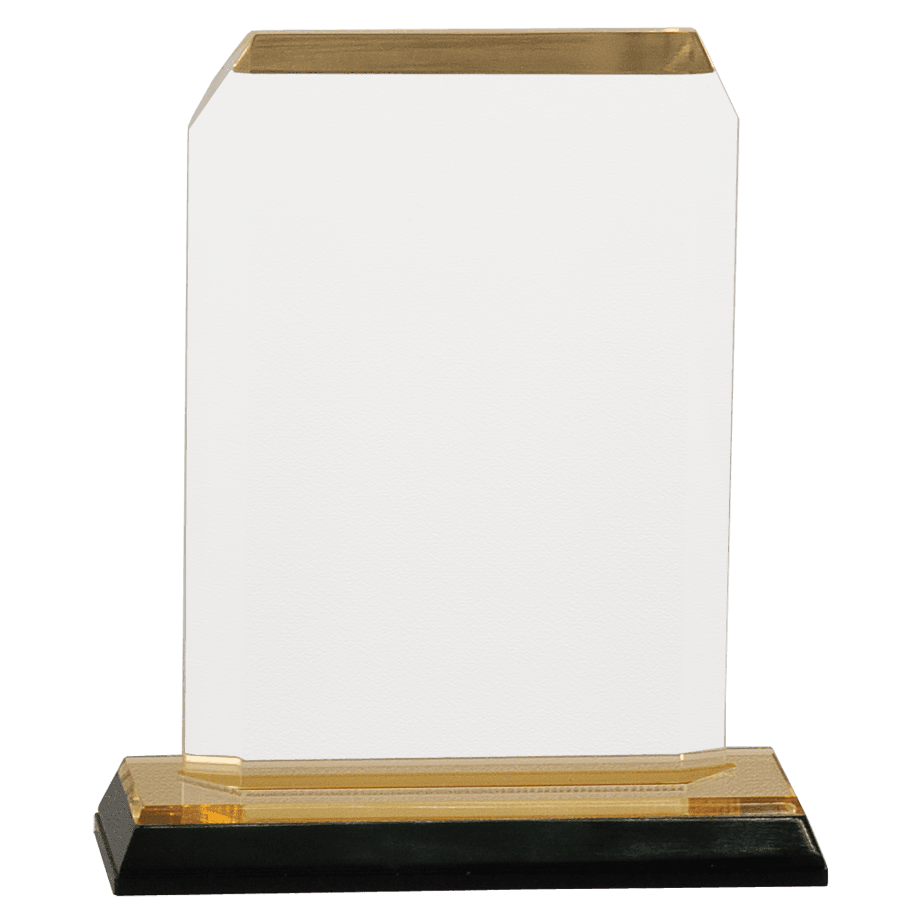 Gold Clipped Corners Impress Acrylic