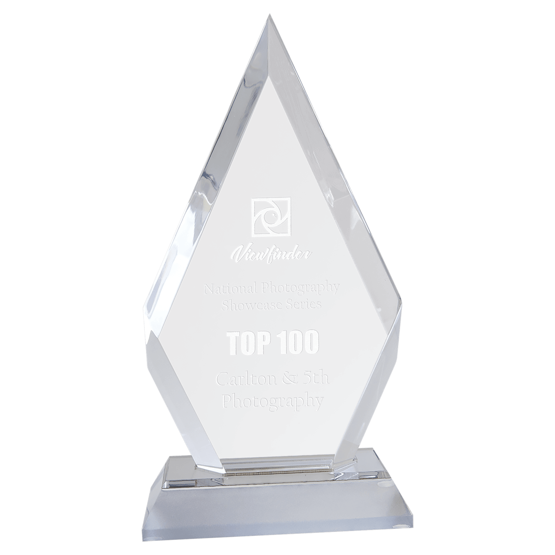 Silver Frosted Base Diamond Impress Acrylic