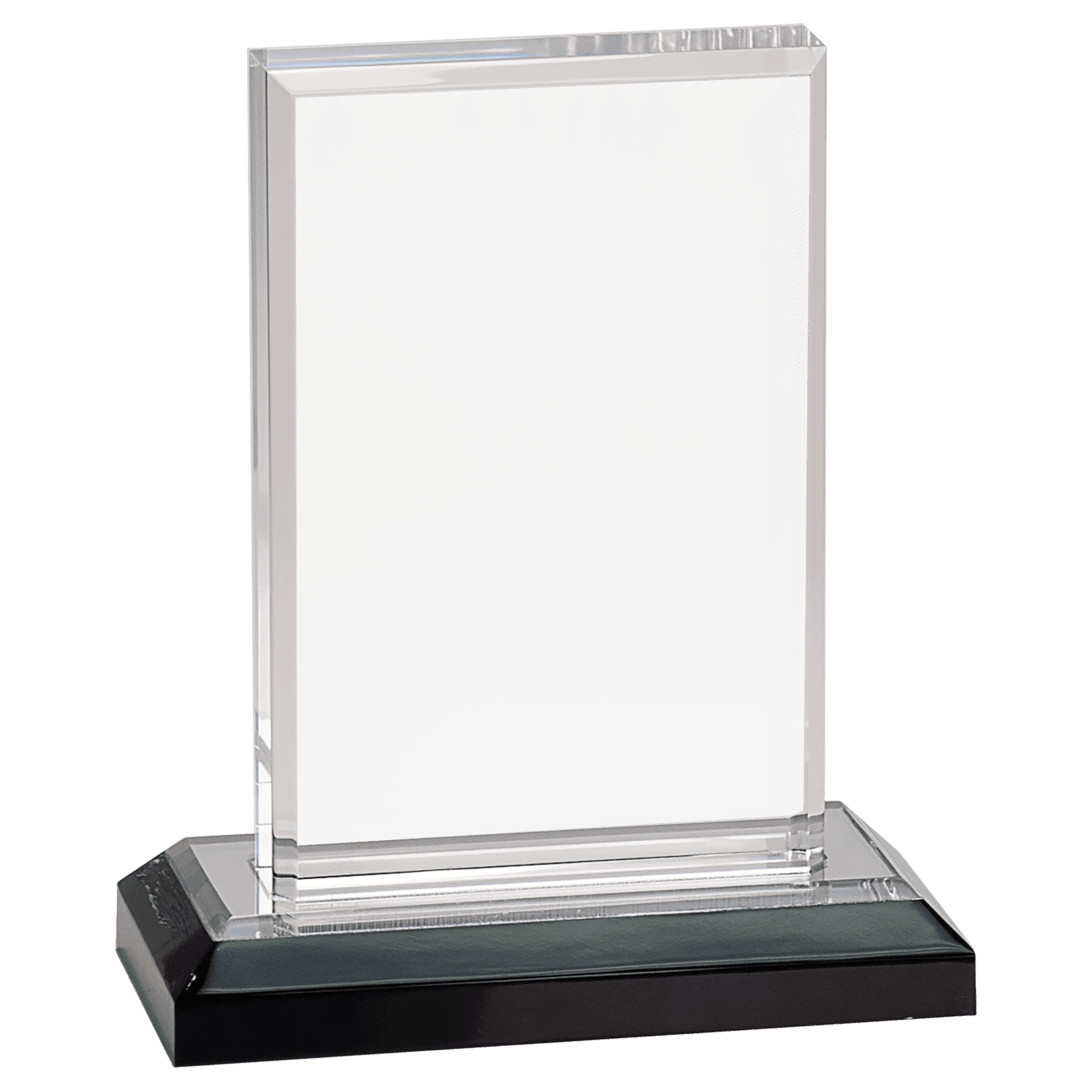 6" Silver Beveled Impress Acrylic with Base