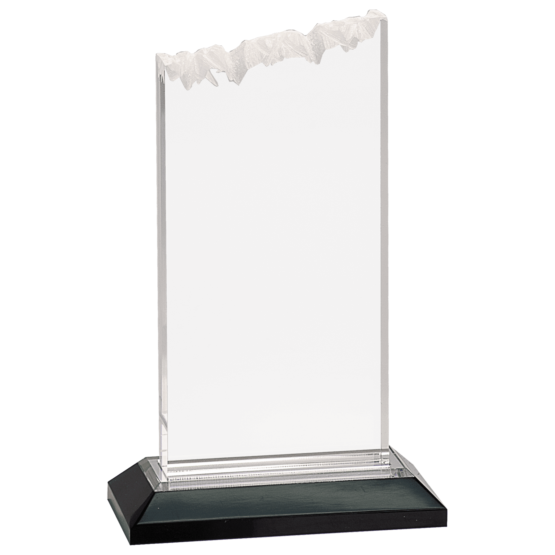 8" Silver Frosted Impress Acrylic with Base