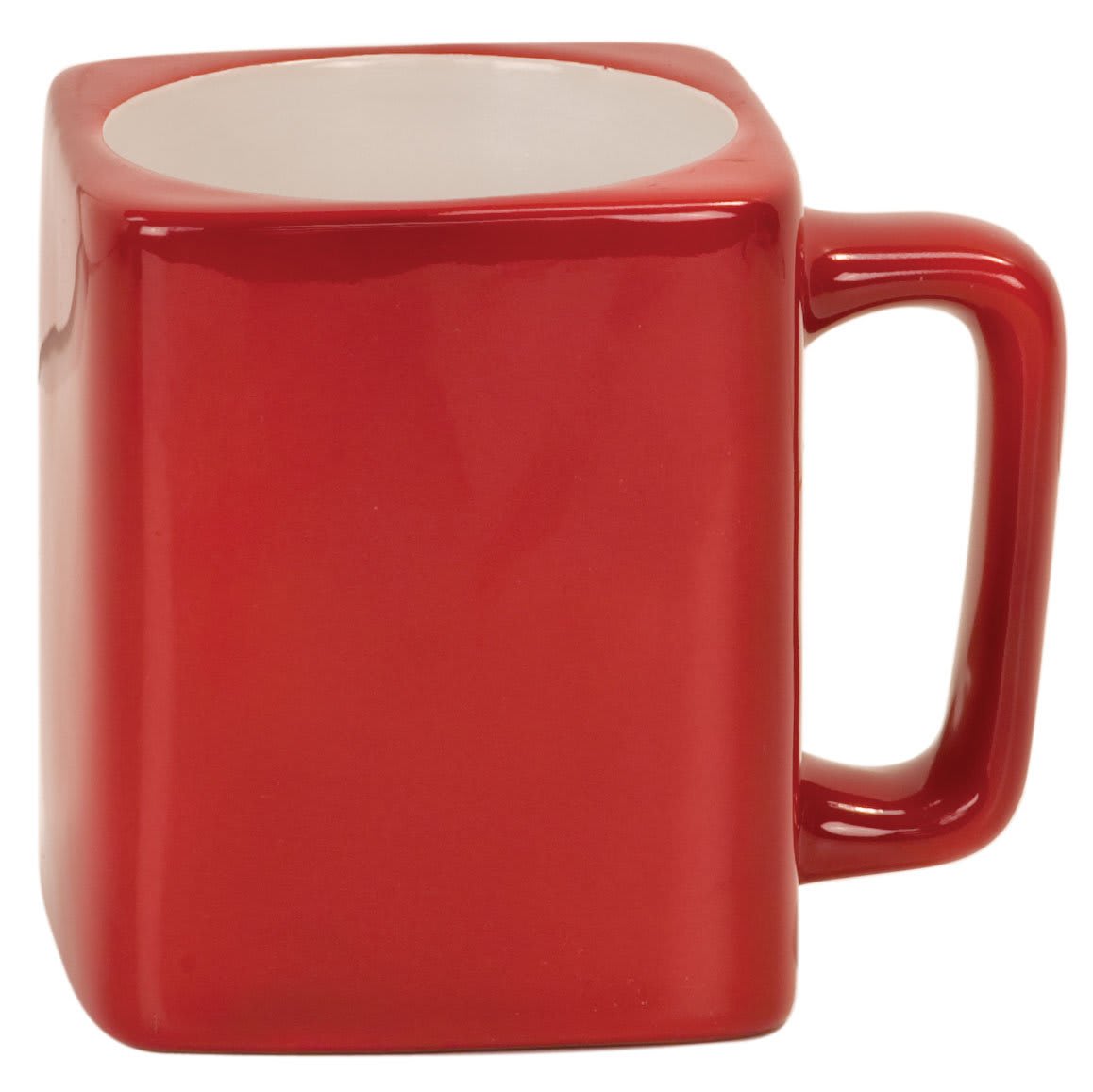 8 oz. Red Square Ceramic Mug