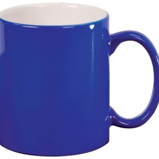 11 oz. Blue Round Ceramic Mug