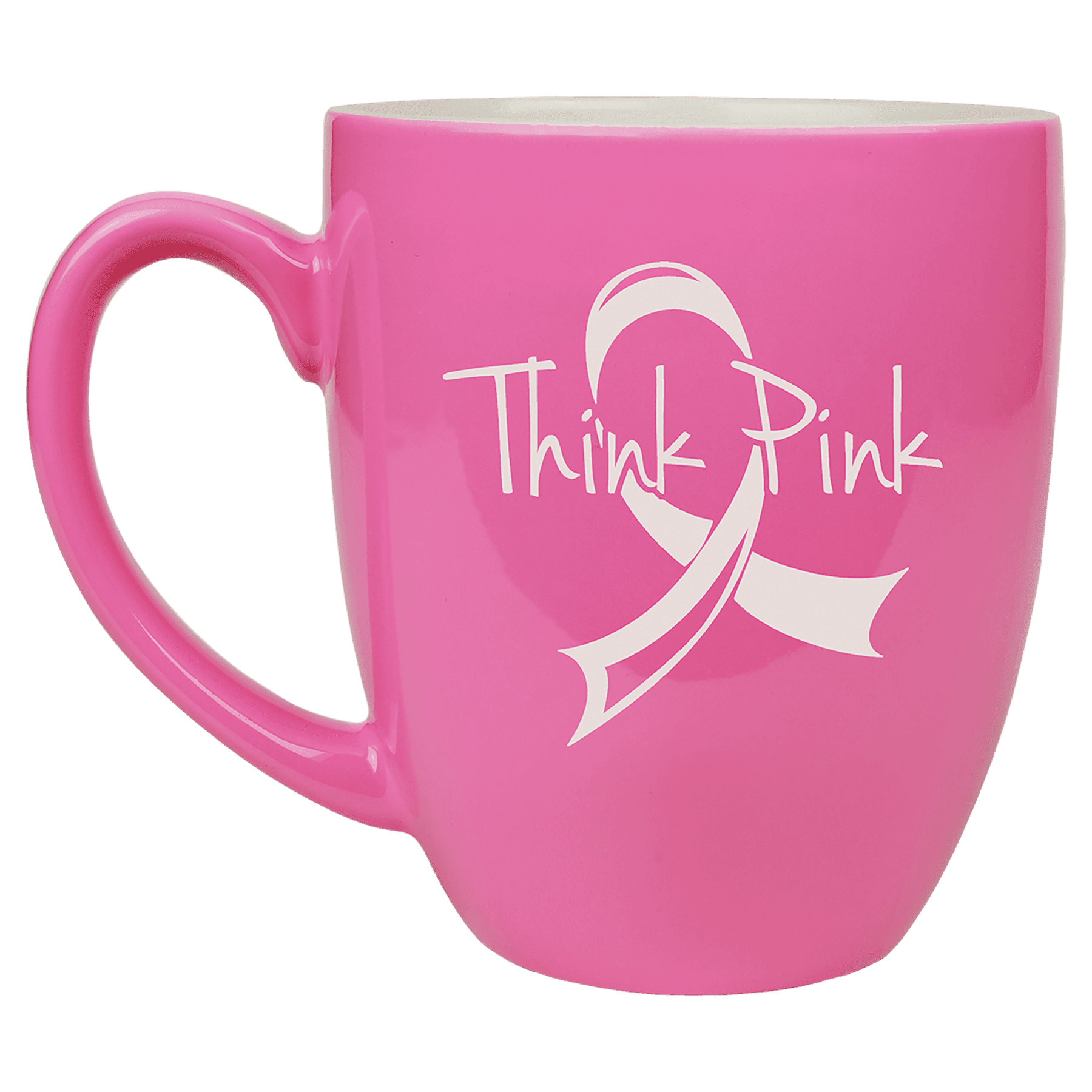 16 oz. Pink Ceramic Bistro Mug