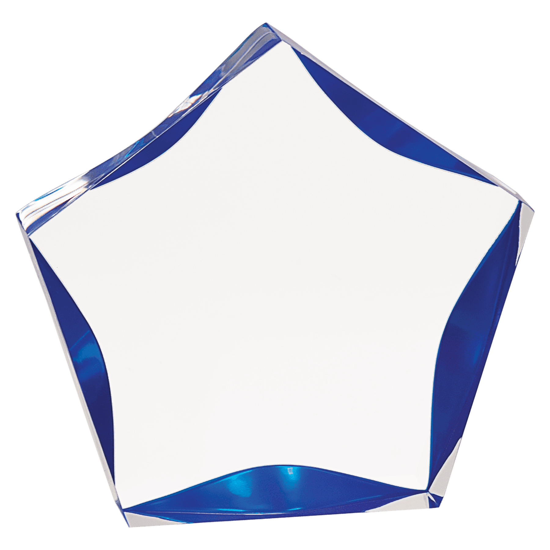 5" Clear & Blue Luminary Premier Acrylic