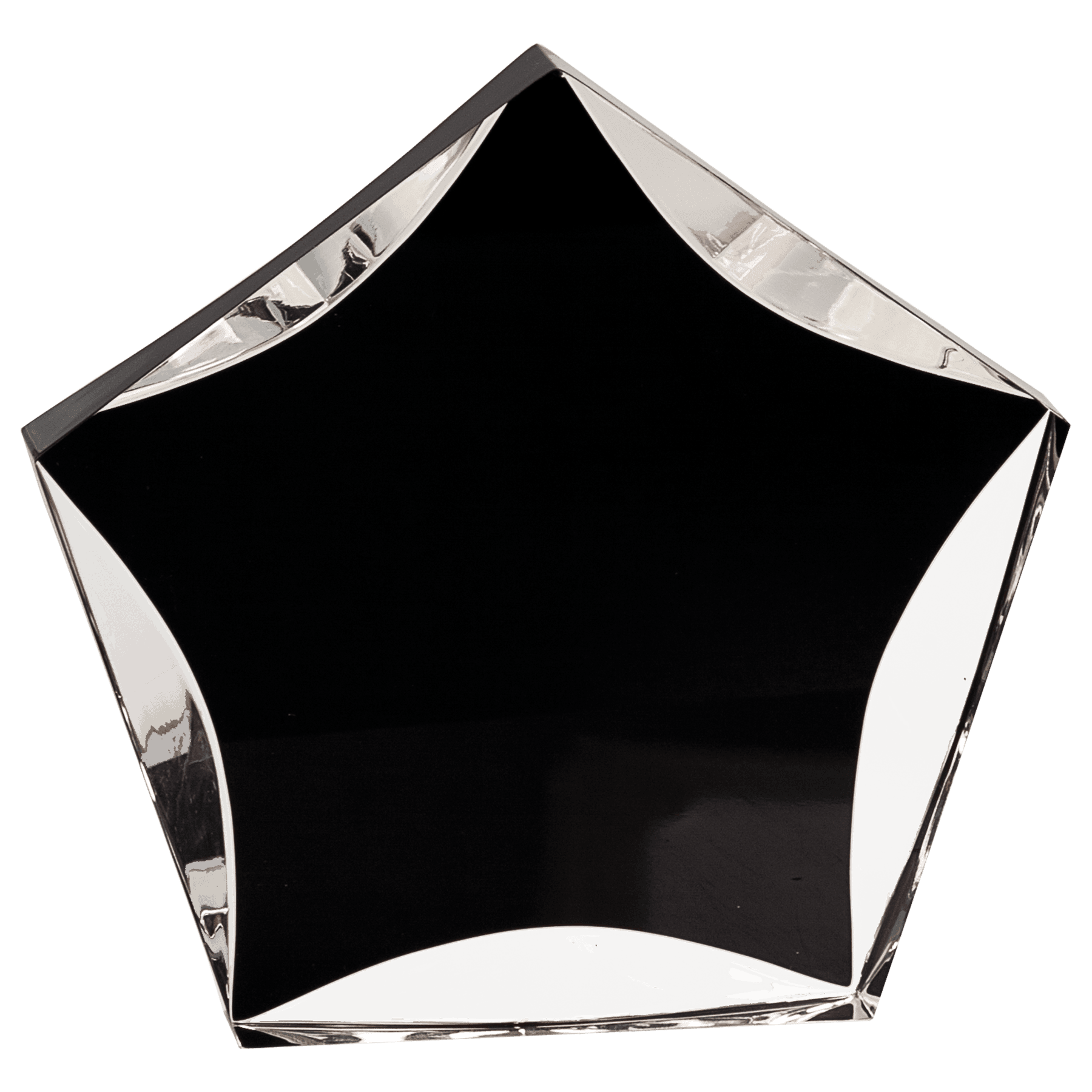 7"  Black & Clear Luminary Premier Acrylic