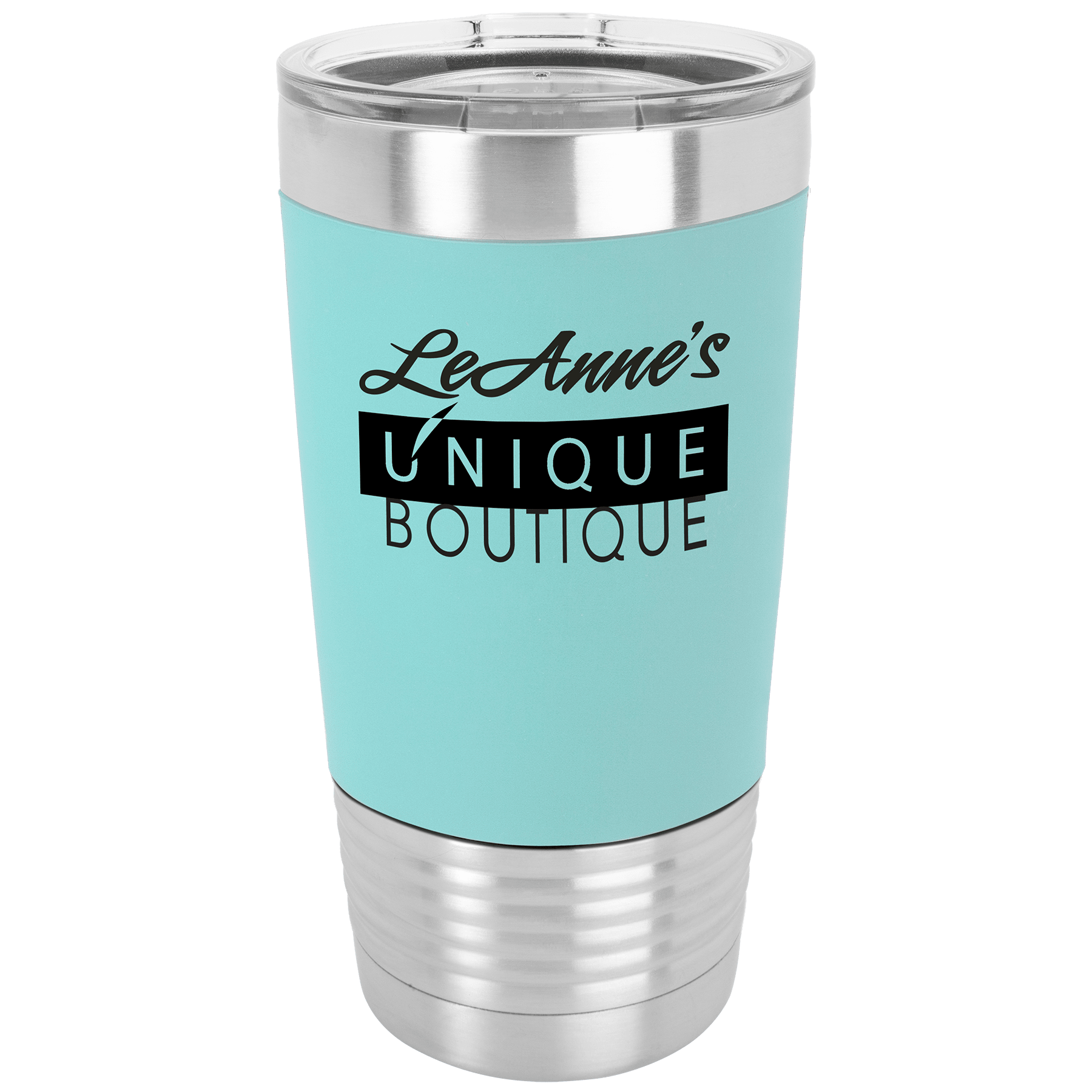 Teal/Black Polar Camel 20 oz. Silicone Grip Tumbler
