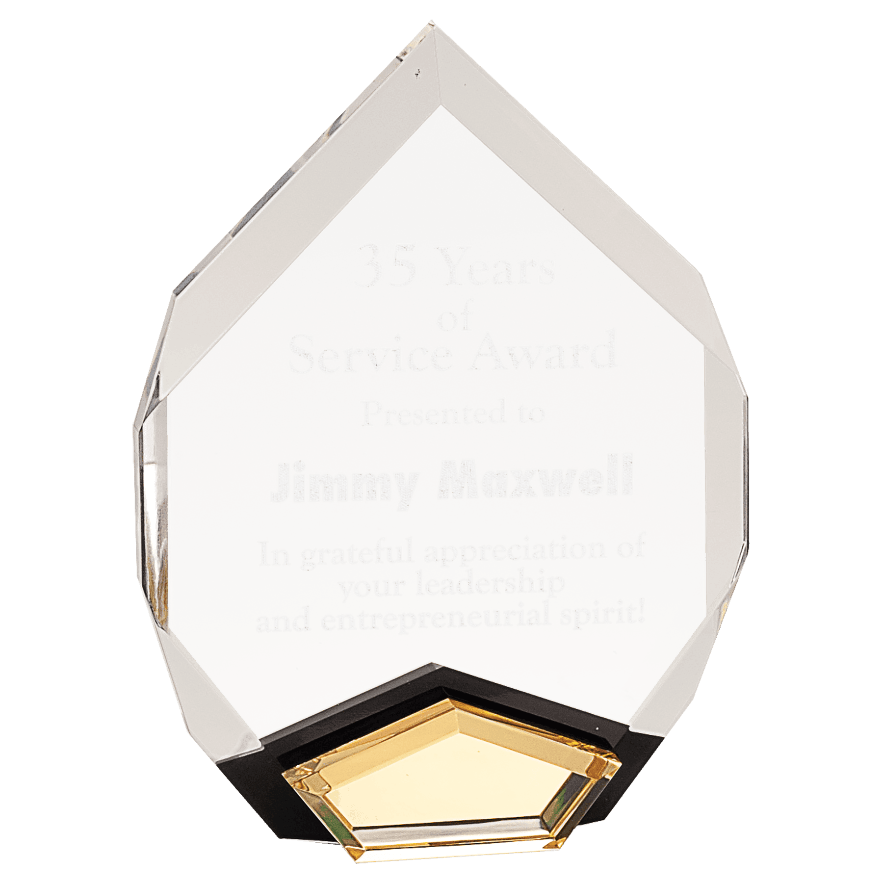 6" x 8" Gold Marquis Acrylic