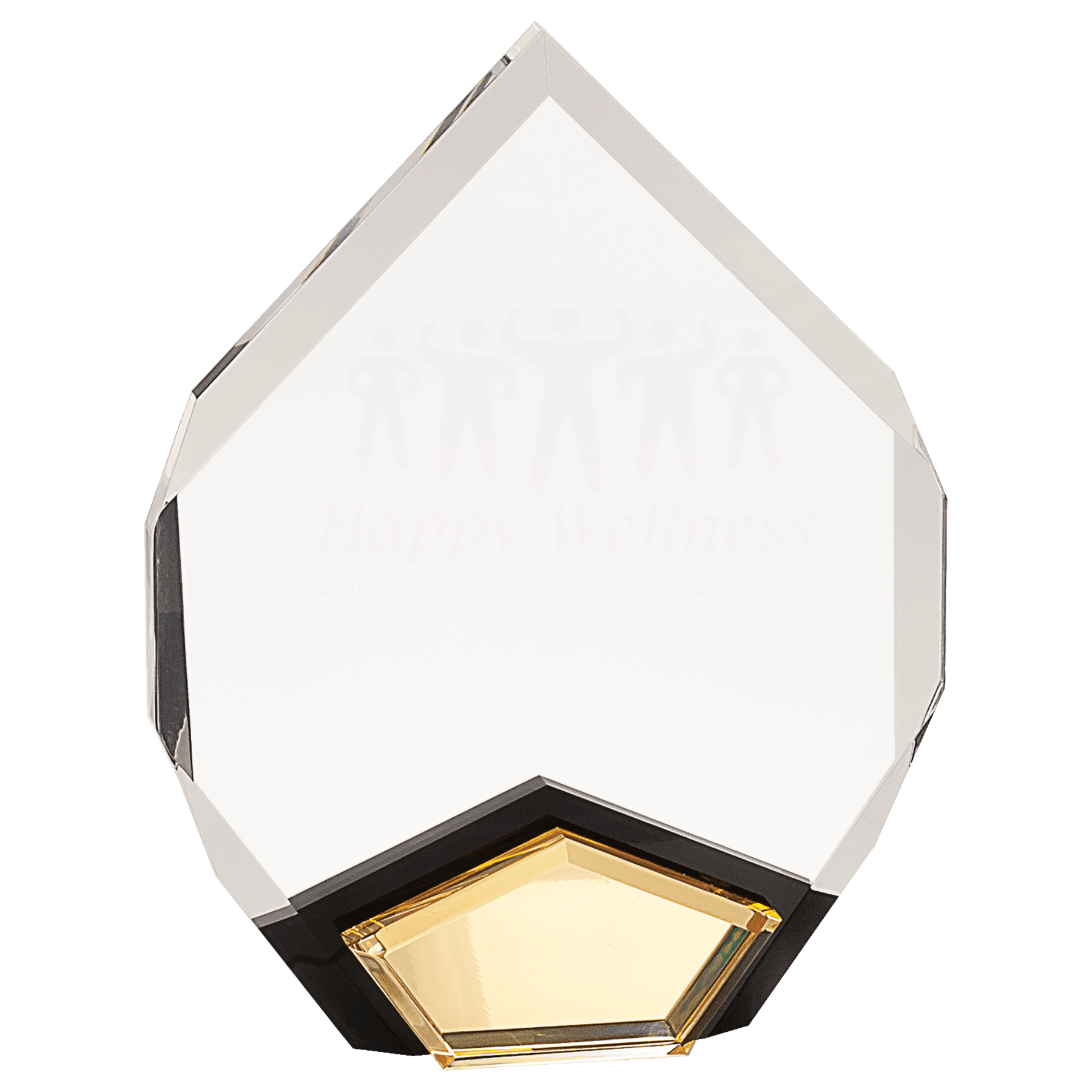 7" x 9" Gold Marquis Acrylic