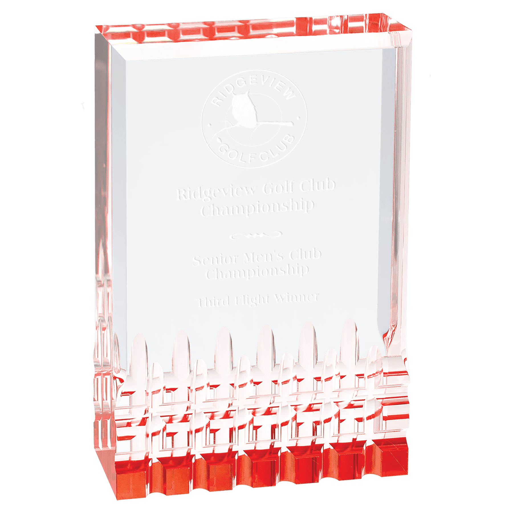 3 1/2" x 5" Red Mirage Acrylic