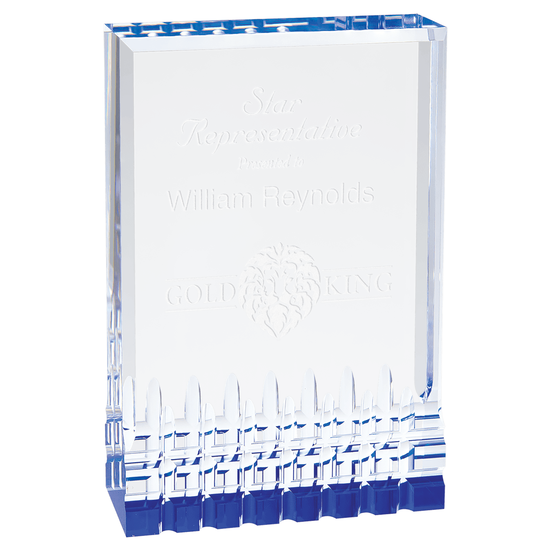 4 1/4" x 6" Blue Mirage Acrylic