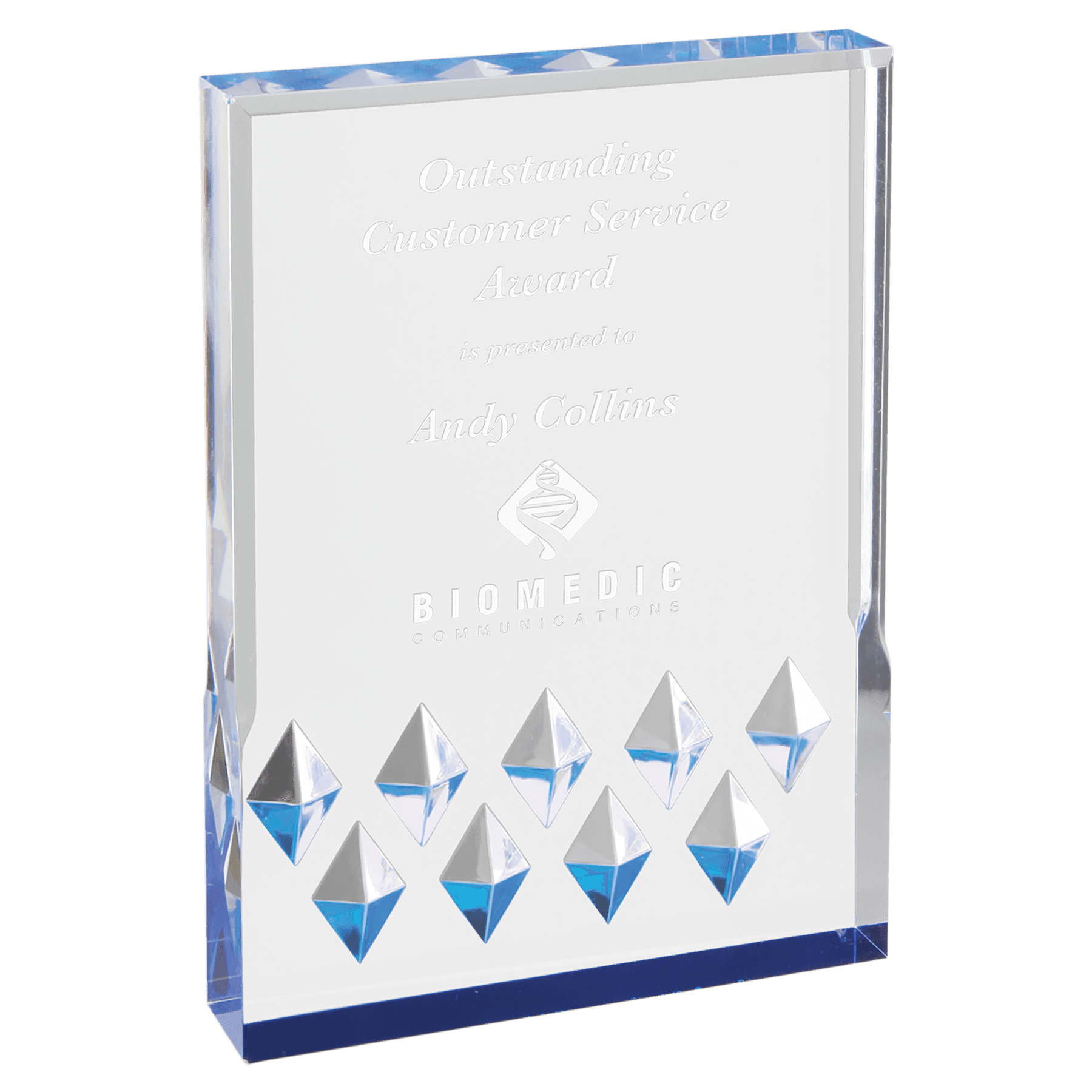 7" Blue Diamond Mirage Acrylic